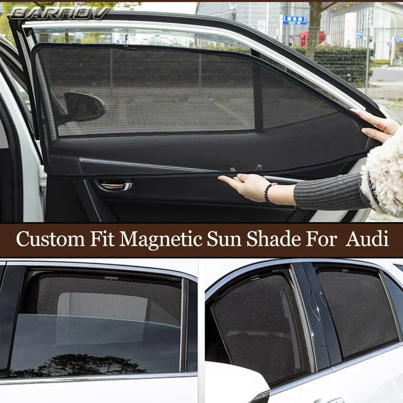 For Audi Q3 /Q5 /Q5L /Q7 Magnetic Special Curtain Window SunShades Mesh Shade Blind Fully Covered