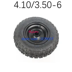 Hot Sale Good Quality 4.10/3.50-6 Tyres with Hub for E-Bike, Wheelbarrow Scooter, Mini Motorcycle Atv Motorcycle