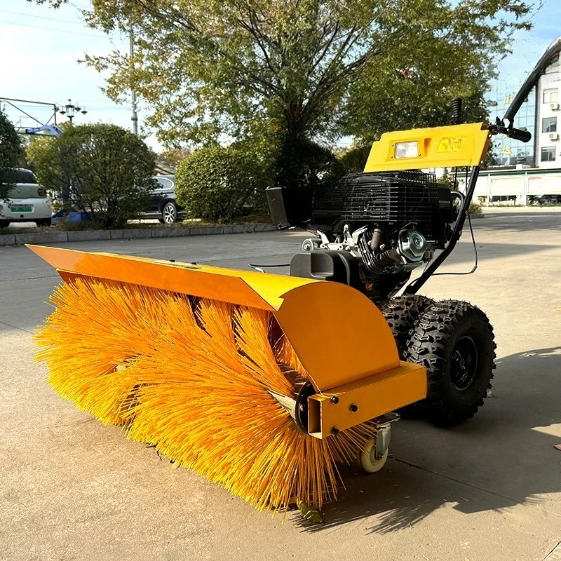 Hand Push Type Handheld  Engine Self-powered Multifunctional Snow Blower Snow Sweeper Road Sweeper Snow Plow