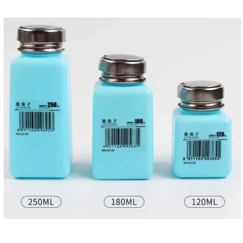 120-250ml Press Liquid Dispenser Bottle for Phone Repair PCB Cleaning Anti-Static Solvent Container