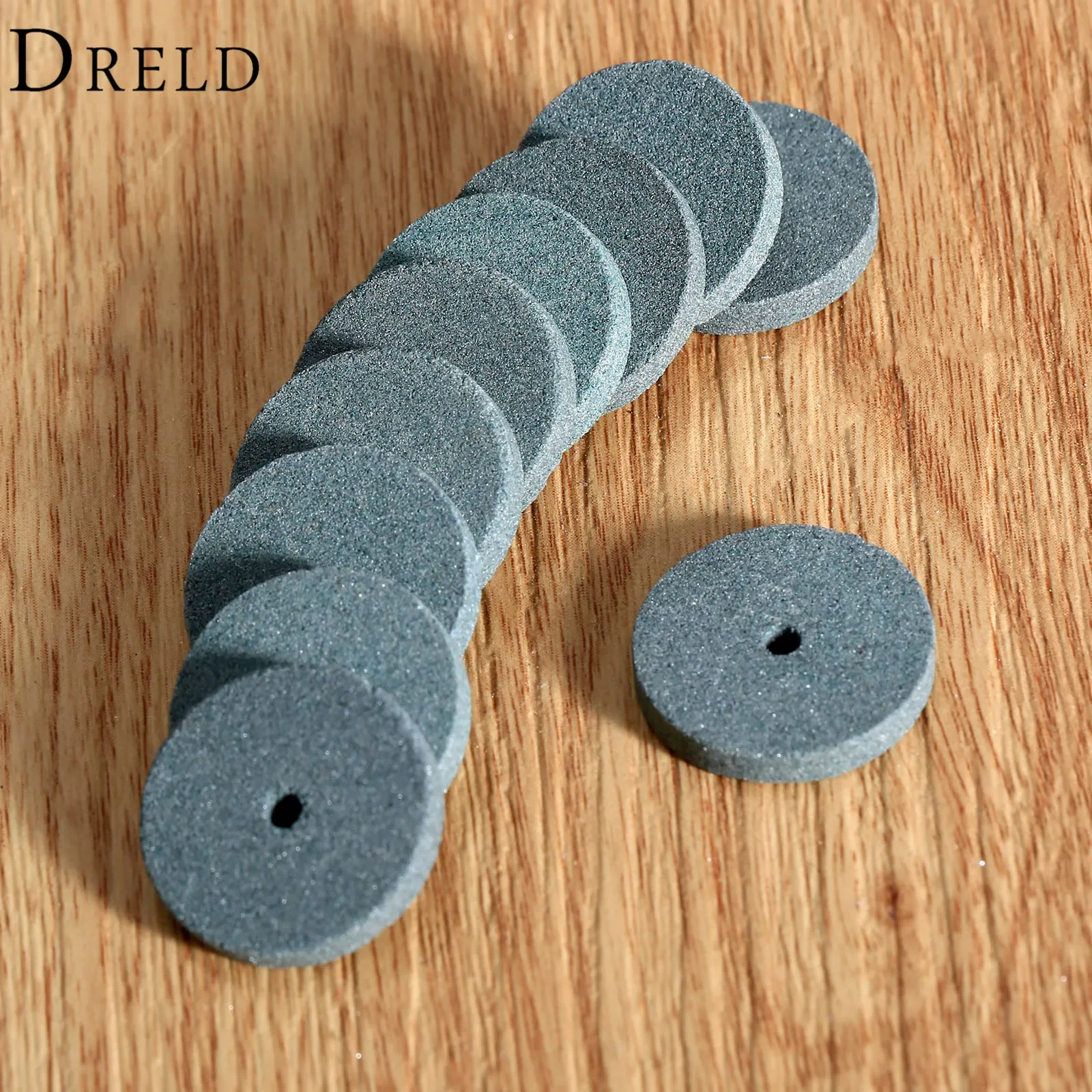 10Pcs 20mm Diamond Mini Drill Grinding Buffing Wheel Polishing Pad Abrasive Disc for Dremel Accessories Rotary Tool Green