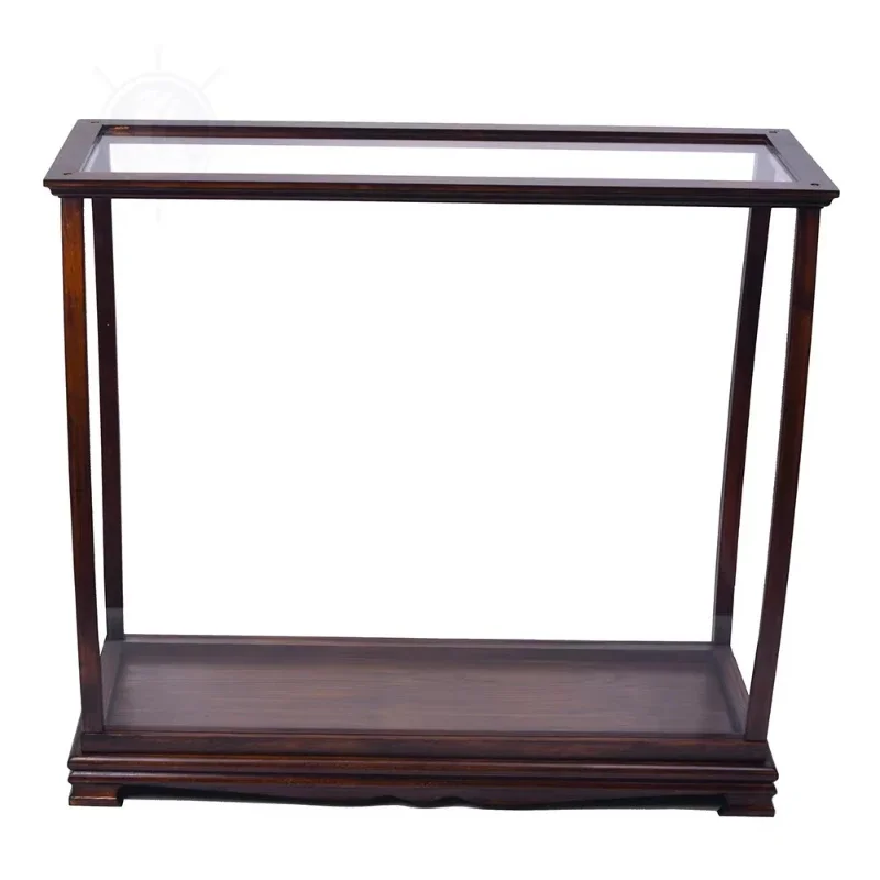 Wooden frame desktop display cabinet Cedar wood decorative box Crafts art sample