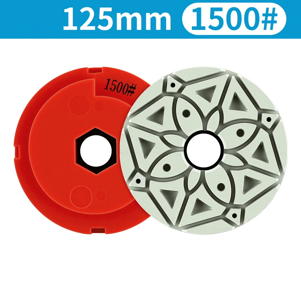 

Granite Grinder Polishing Pad For Stone Fabrication 125mm Resin Grinding Wheel For Marble Polish Chip Resistant