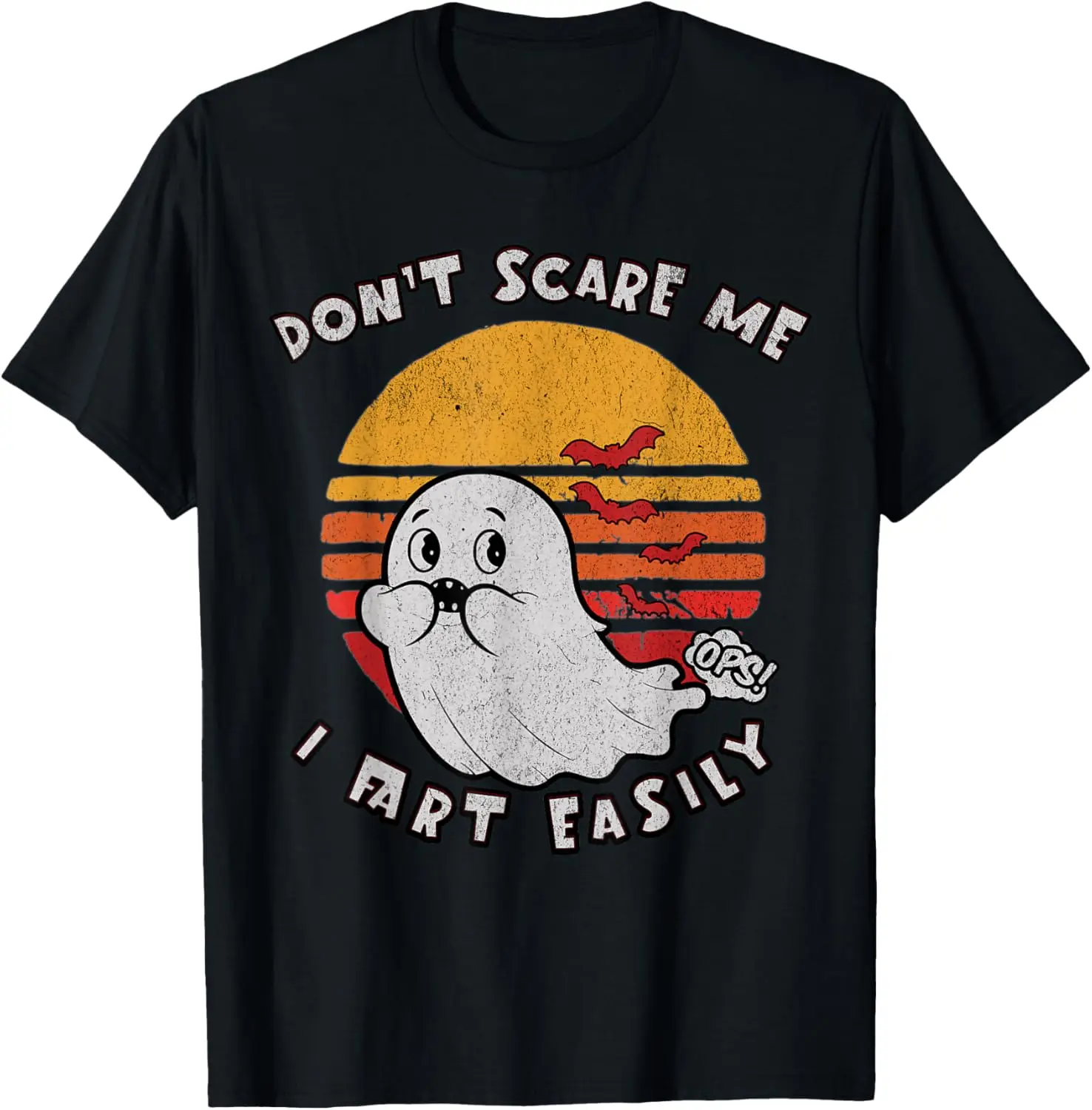 Non spaventarmi, scoreggia facilmente T-shirt fantasma divertente