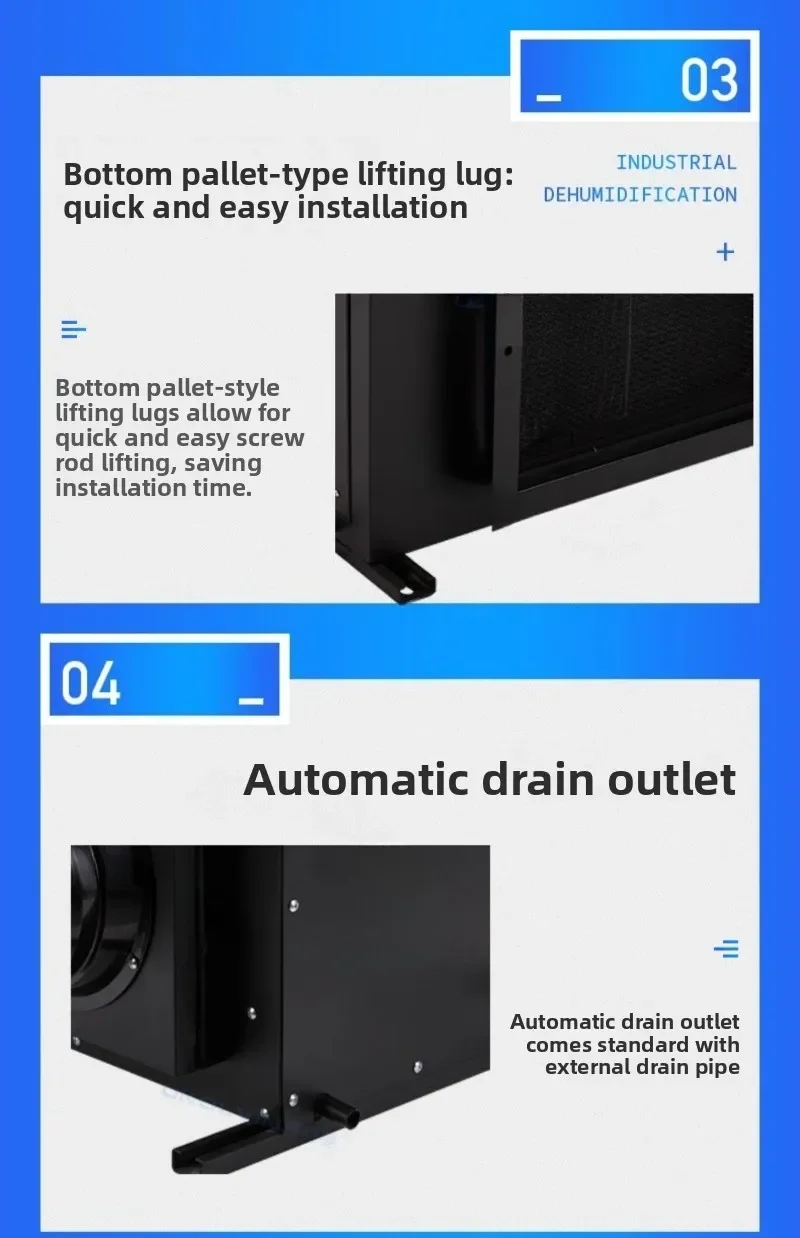 Household commercial villa basement garage moisture-proof mildew-proof ceiling dehumidification