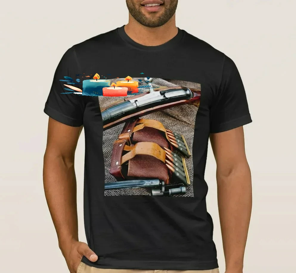 Vintage 1939 Soviet Russia Army Mosin–Nagant Rifle Sniper T Shirt. Short Sleeve 100% Cotton Casual T-shirts Loose Top Size S-3XL