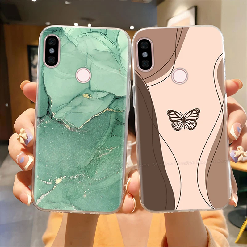 ل Redmi ملاحظة 5 نوت 5 برو واقية قذيفة لينة سيليكون جراب هاتف الكرتون رسمت الغطاء الخلفي ل Redmi ملاحظة 5 6 برو Fundas