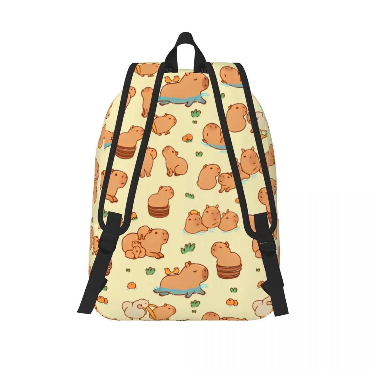 Capibara schattig patroon rugzak jongen patroon rugzakken polyester streetwear middelbare schooltassen camping hoge kwaliteit rugzak