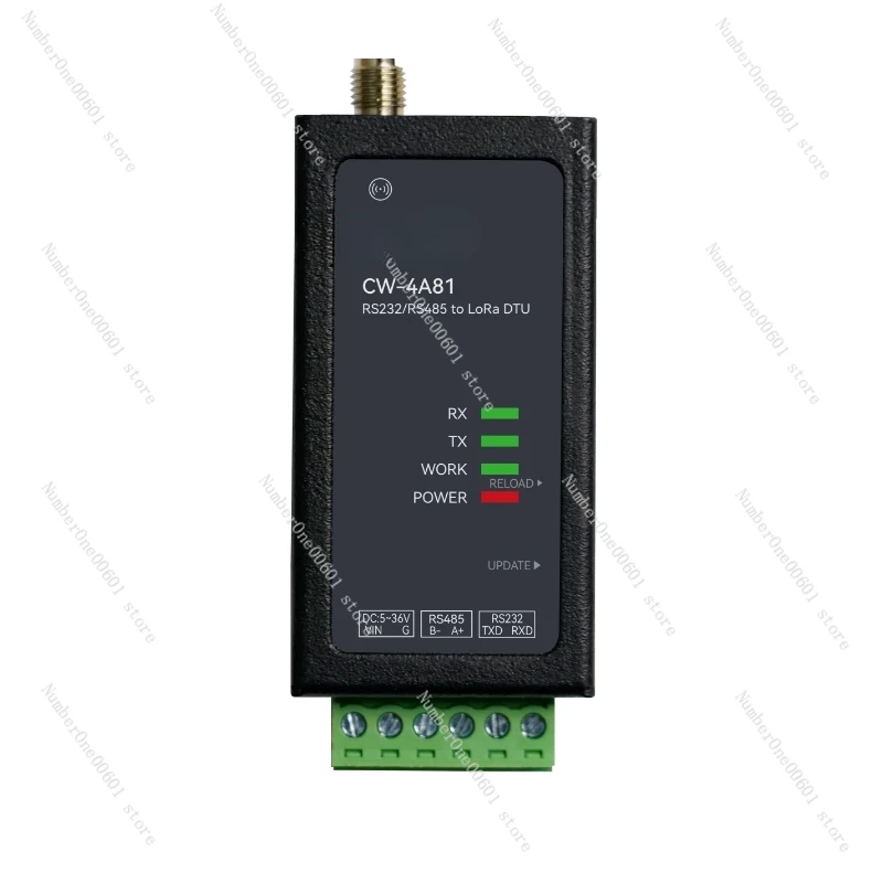 433MHz Serial Port Data Transmission Radio 485 RF Transceiver DTU Gateway Transparent Data Wireless Communication