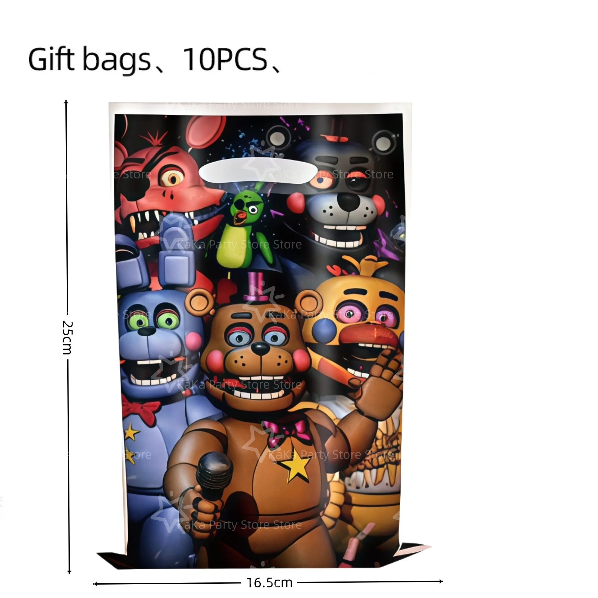 FNAF Five Nights Freddy's Geburtstagsparty-Dekoration Tischware Tischdecke Teller Becher Tasche Serviette Banner Party-Zubehör – Detail 7