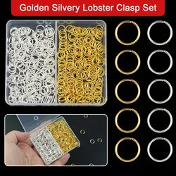 1 Box Gold/Silver Jump Rings 4/5/6/7/8/10mm Metal Closed Loops Open Jump Rings For DIY Jewelry Keychains Bag Charms Accessories