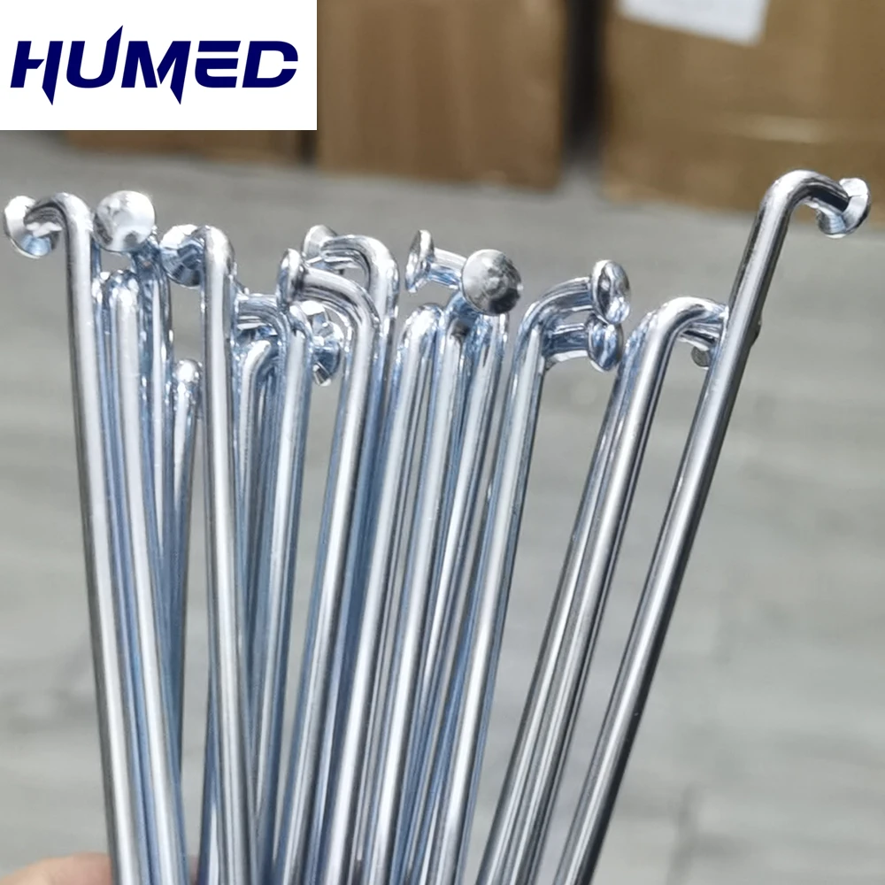 

36pcs Electric Bike Spokes 10G Steel Motorcycle Diameter 3.18mm J-Bend Length 65-180mm Spokes + Nipples Wheel Parts