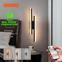 No Drill Rechargeable Battery Powered Wall Sconces Lights 4400mAH Magnetic Indoor Acrylic Wall Lamp for Bedroom 50cm