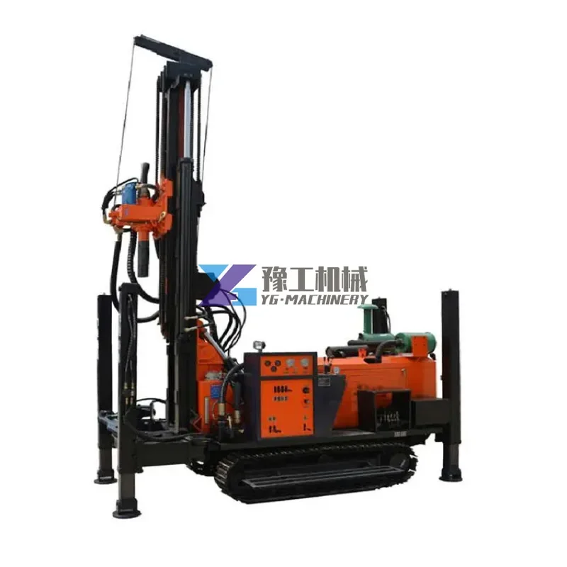 Crawler Drive JK-590 Borewell Hole Drilling Rig Pneumatic Water Well Drill Rig in USA