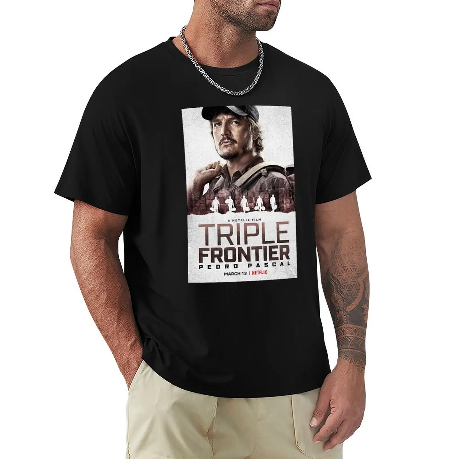 Triple Frontier T-Shirt Soft Basic Cotton Short Sleeve Tee