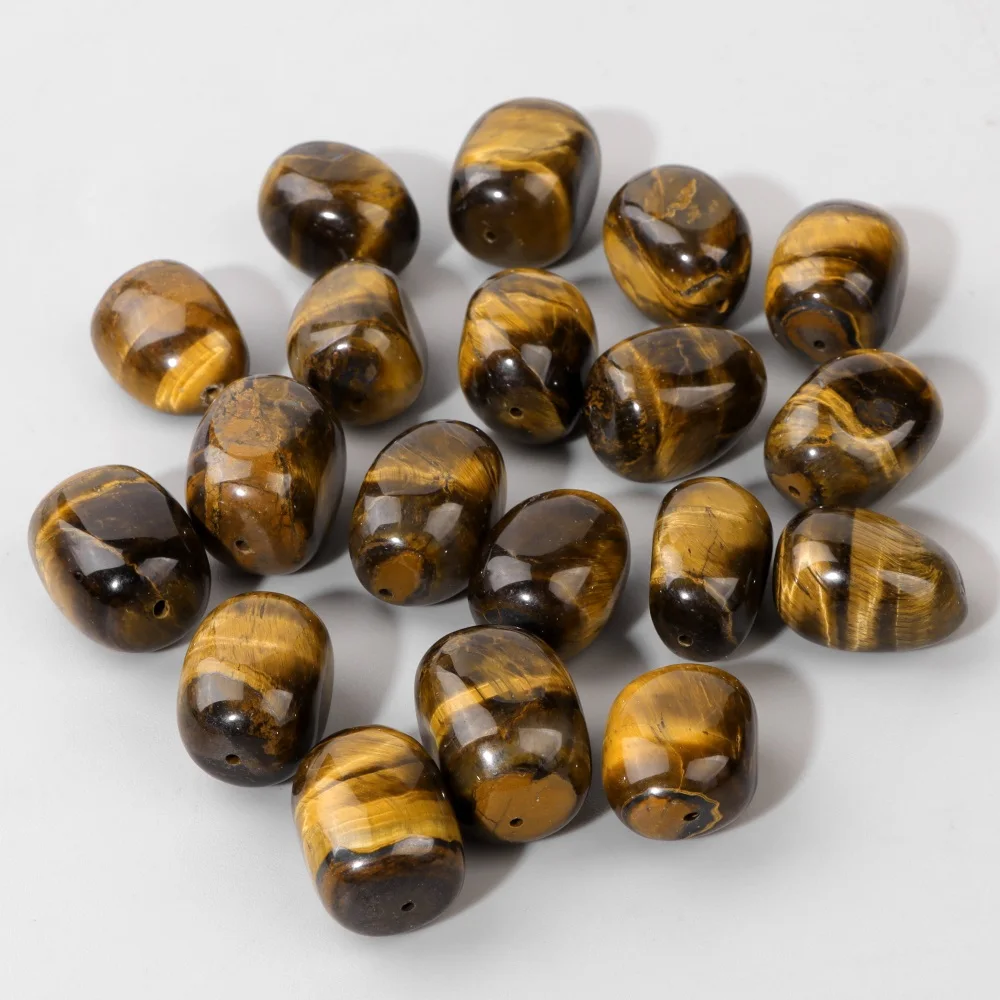 15x20mm Natural Tiger Eye Beads Healing Yoga Reiki Bead Loose Spacer Beads for Jewelry Making DIY Necklace Bracelet Earrings