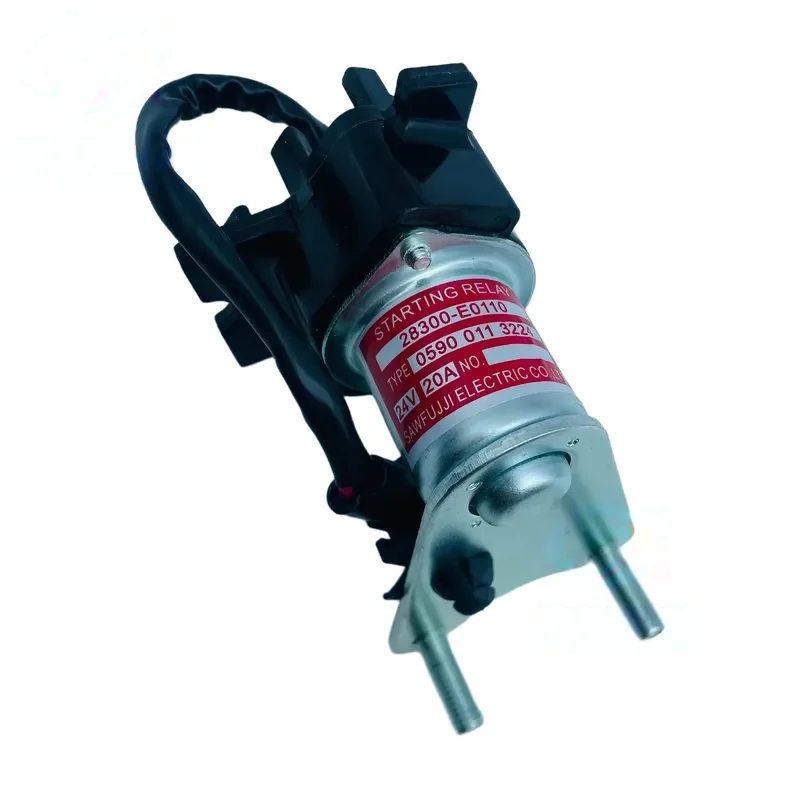 28300-E0110 Kobelco excavator SK200 250 350-8 Super 8 start preheating relay, high quality