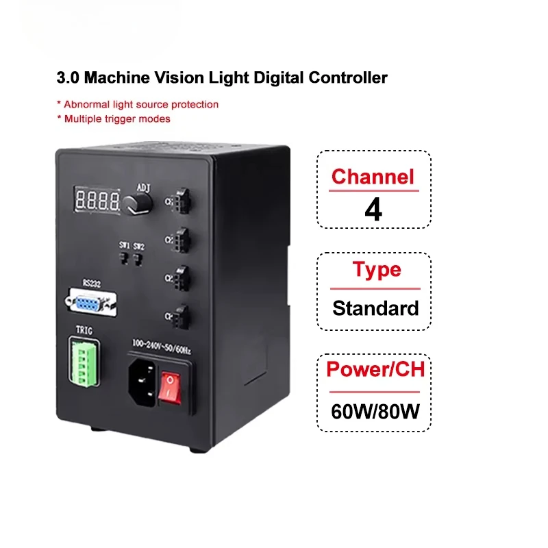 3rd Generation Standard Digital 4 Channel Light Emitting Diode Controller Dimmers for Brightness Control