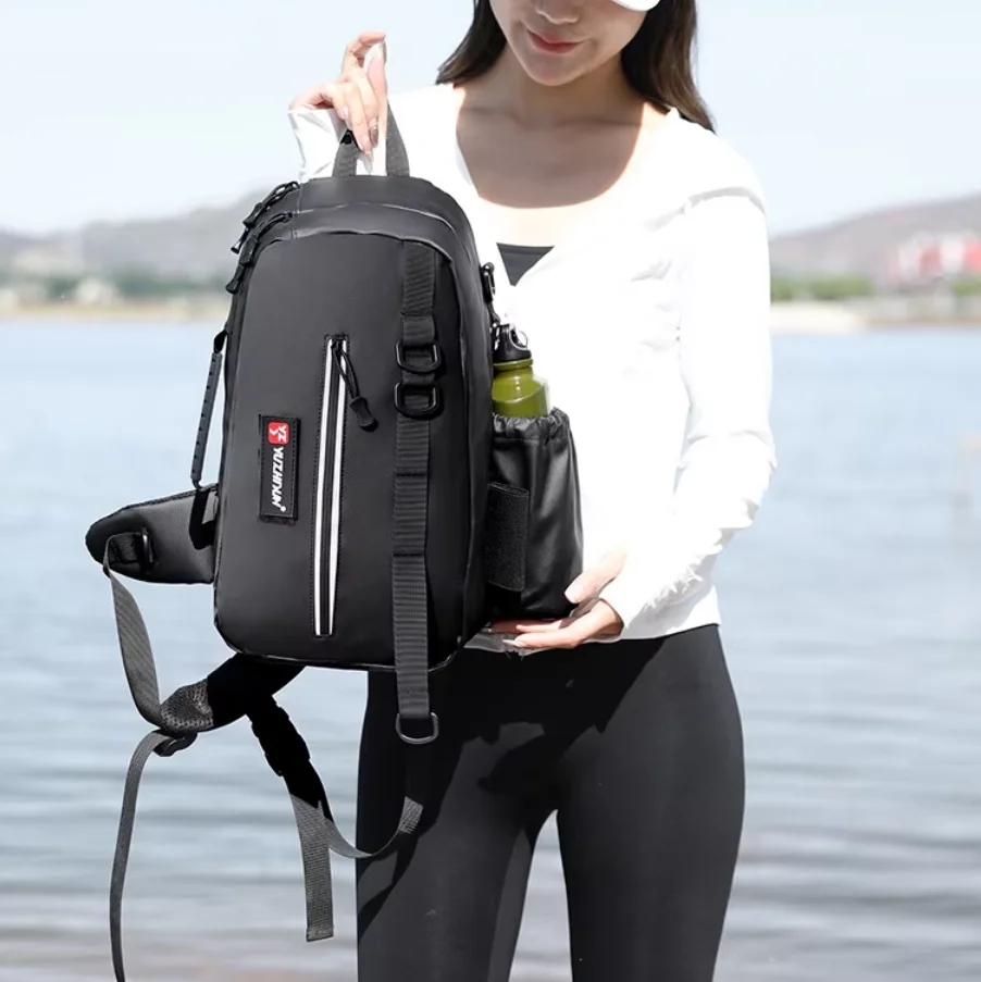 

Multi-functional Backpack Waterproof Fishing Rod Fishing Bag Outdoor Fishing Storage Bag Can Be Inserted Rod Bag Y448