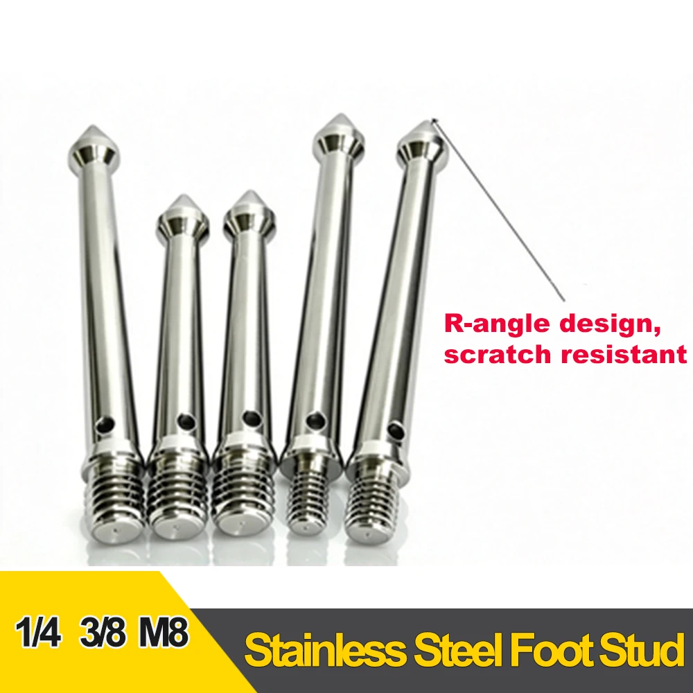 Stainless Steel Tripod Spike Replacement Part 1/4 Inch 3/8 M8 Monopod Foot Nail 70mm/90mm Long Photography Accessories