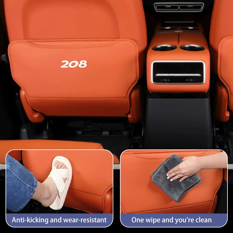 

Anti Kick Pad Car Interior Seat Back Protector Cover For Peugeot 206 307 308 3008 207 208 407 508 2008 5008 107 106 205 4008 301