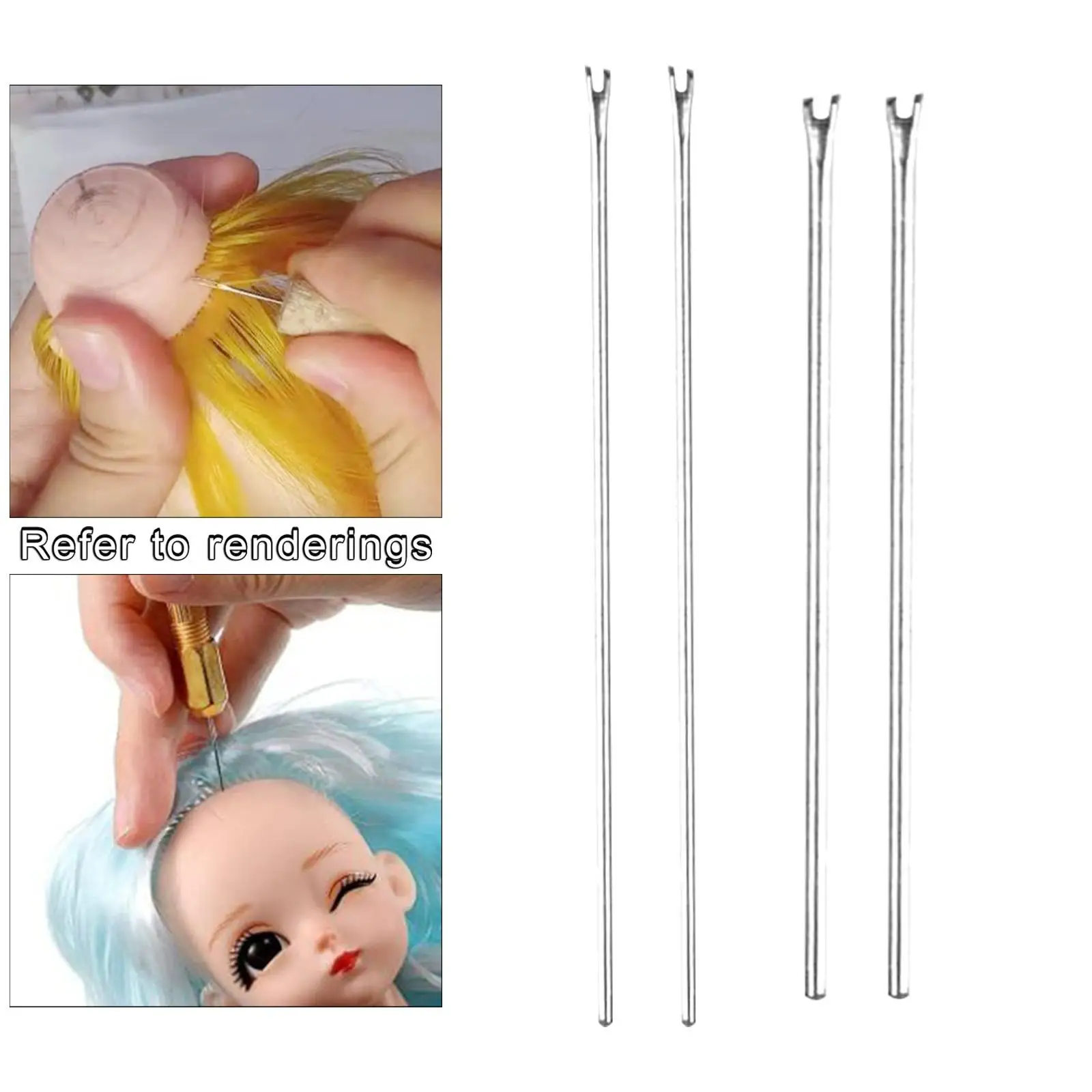 Doll Hair Tool, Hair Rooting Supports, Felting, Hair Grafting, for Doll Hair