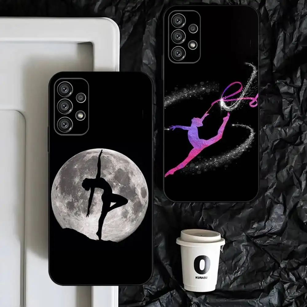 

Love Gymnastics Phone Case For Samsung S25,S24,S23,S22,S21,S20,S10,Ultra,Plus,Lite,FE,Soft Silicone Black Cover
