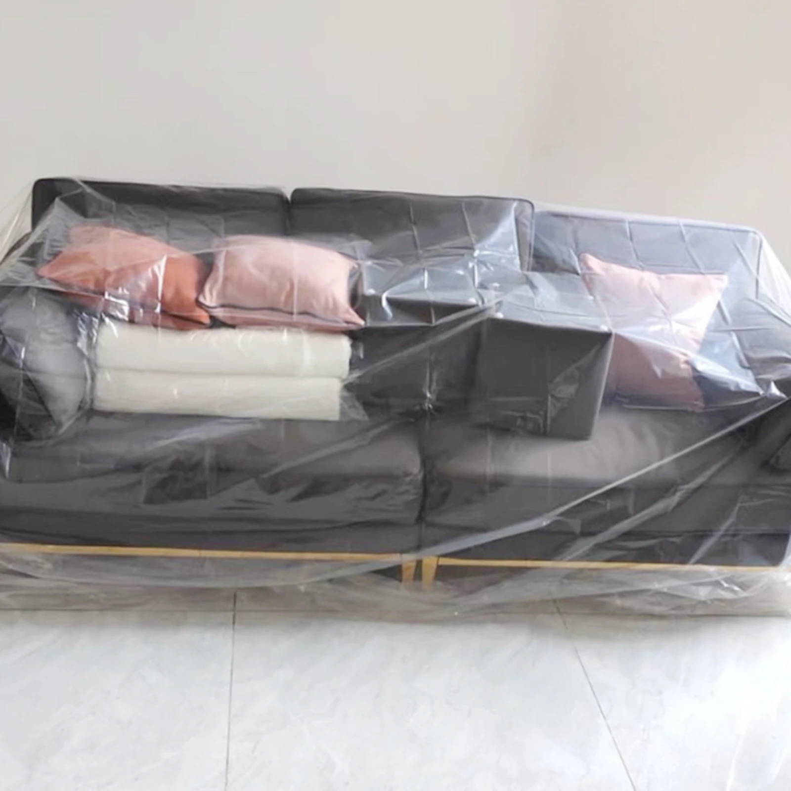 

Sofa Protection Cover Clear Washable Reusable Polyester Couch Protector Furniture Moving Storage Ldpe Sofa Decor Blanket Chair