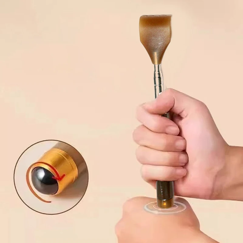 

1 шт. Выдвижная магнитная телескопическая чесалка для спины с магнитом, массажер-скребок для спины