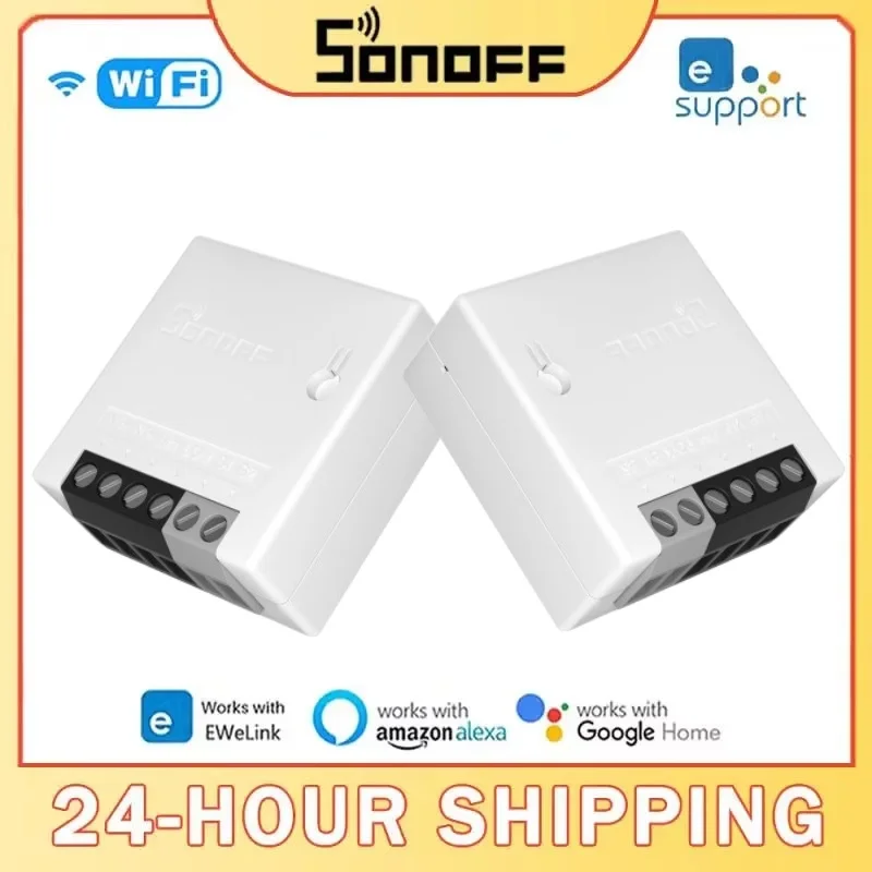 Itead SONOFF MINI R2 DIY Smart Switch Two Way Switch Wifi Switch Module Via E-WeLink APP Remote Control Work Alexa Google Home