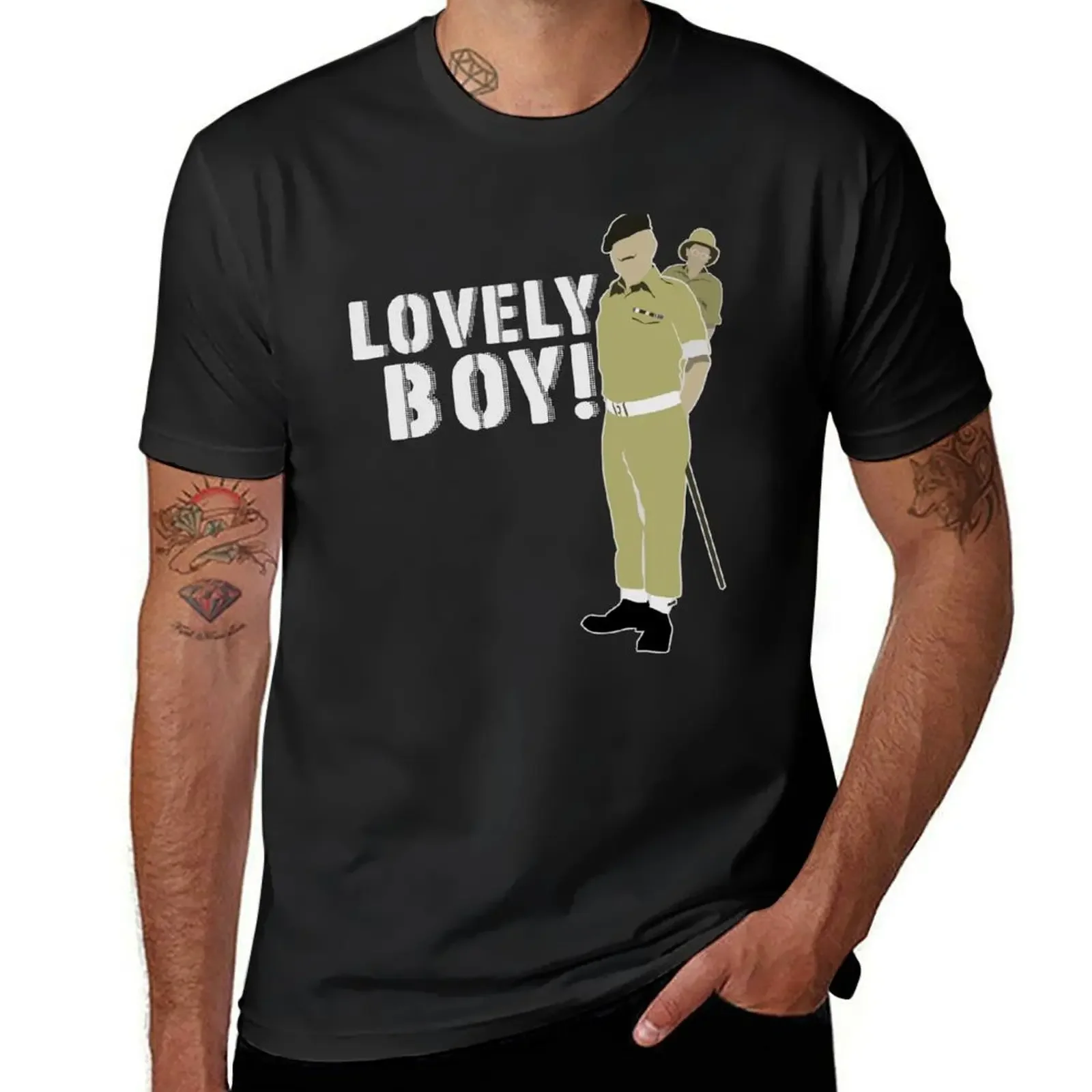 Lovely boy (Ain't half hot mum) T-Shirt sweat shirts graphic black t-shirts for men