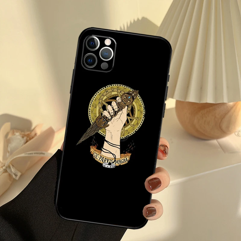 Sic Parvis Magna Uncharted Case For iPhone 11 12 13 14 15 16 Pro Max Cover For iPhone 13 12 Mini XR X XS Max Plus
