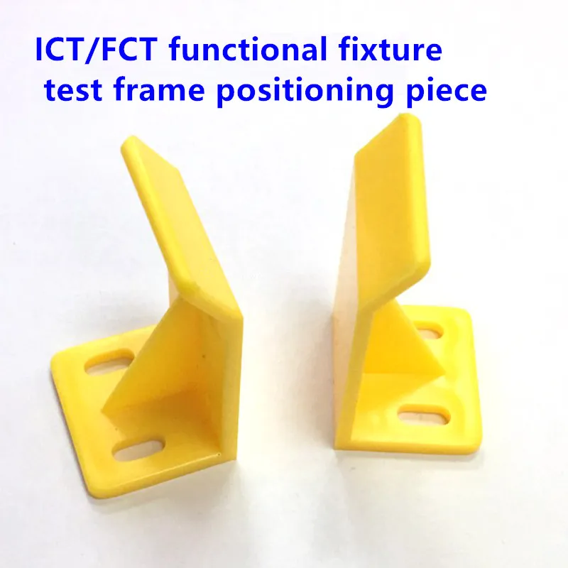 2 pezzi pezzo di posizionamento giallo plastica fissa Anti-movimento Stop PCB Test Rack accessori per dispositivi ICT