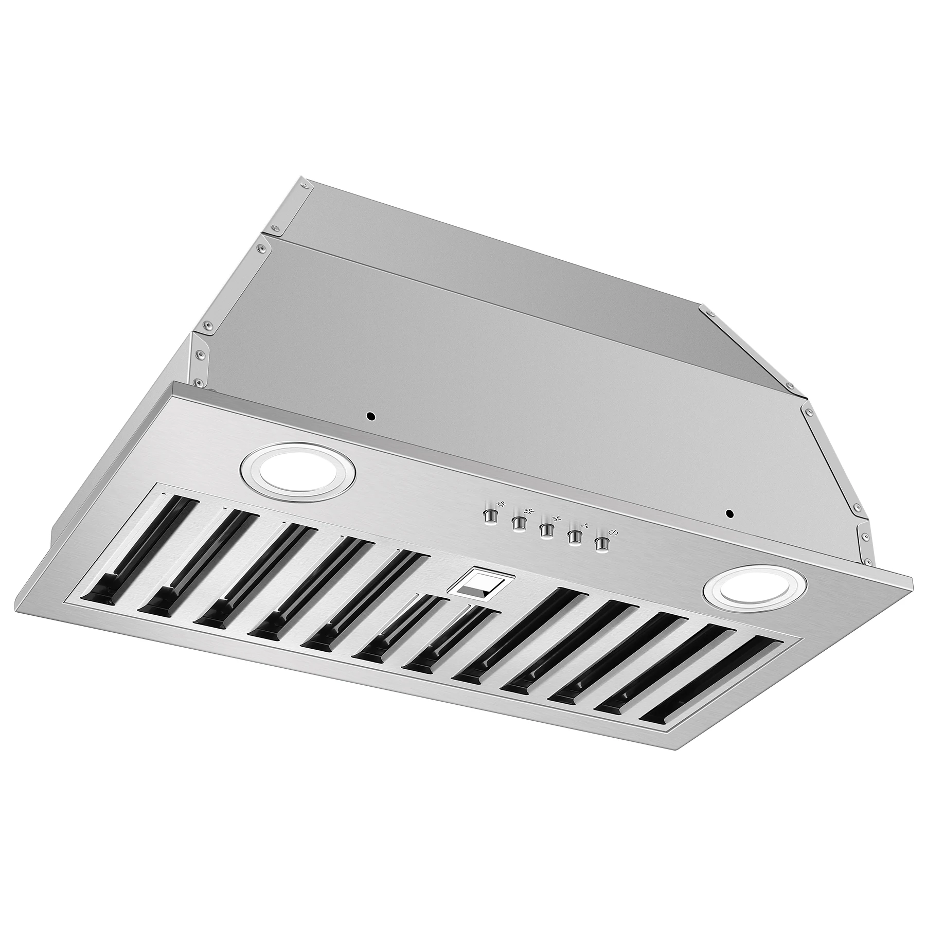 20" 600 CFM Insert, Ultra-Quiet ≤60dB, Dishwasher-Safe Filter, 3-Speed, LED Lights, Ductless/Ducted Range Hood