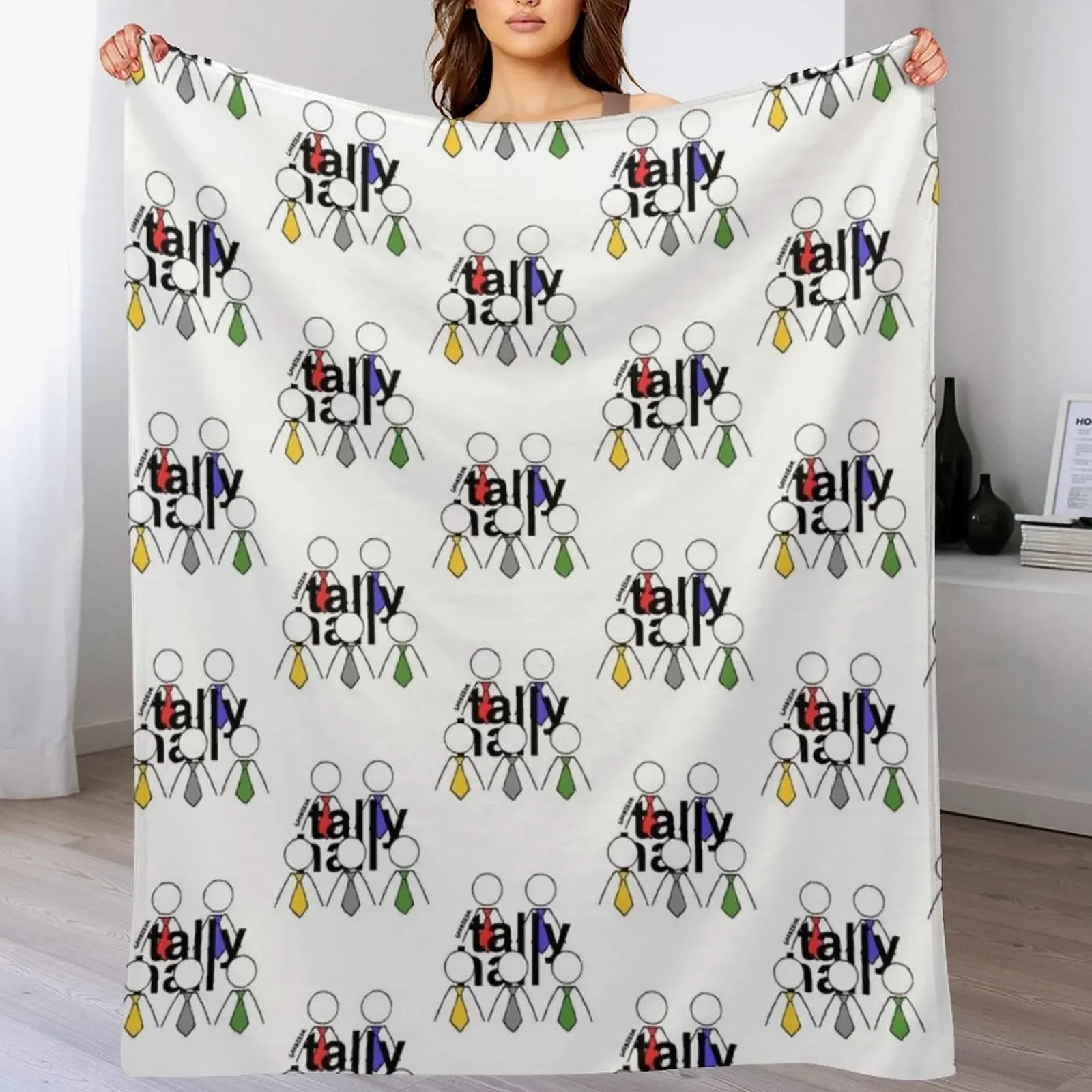 Tally Hall Logo Throw Blanket Decorative Beds Vintage Warm Luxury St Blankets