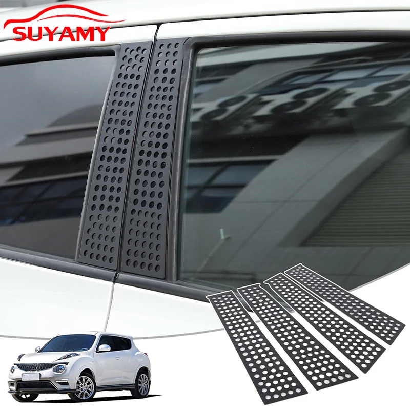 

Для Nissan JUKE Infiniti ESQ 2011-2019 гг., алюминиевый сплав, центральная стойка окна автомобиля, крышка B-Pillars, наклейка, автомобильные аксессуары