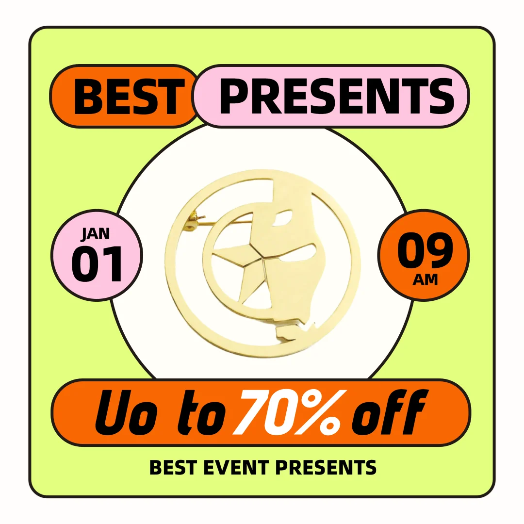 

Stainless steel superhero brooch, five-pointed star symbol, peripheral pin badge, shoulder bag and backpack decoration