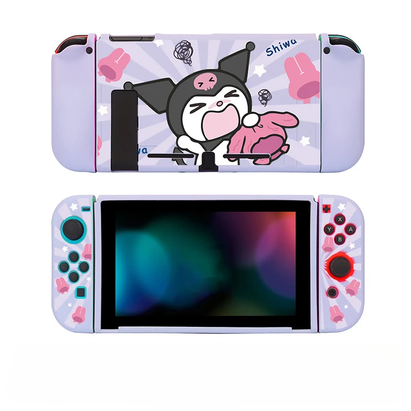 غلاف حماية كرتوني من HelloKitty Sanrio لجهاز نينتندو سويتش 2 OLED NS Joy-Con لوحدات تحكم من السيليكون غير قابلة للانزلاق هدية
