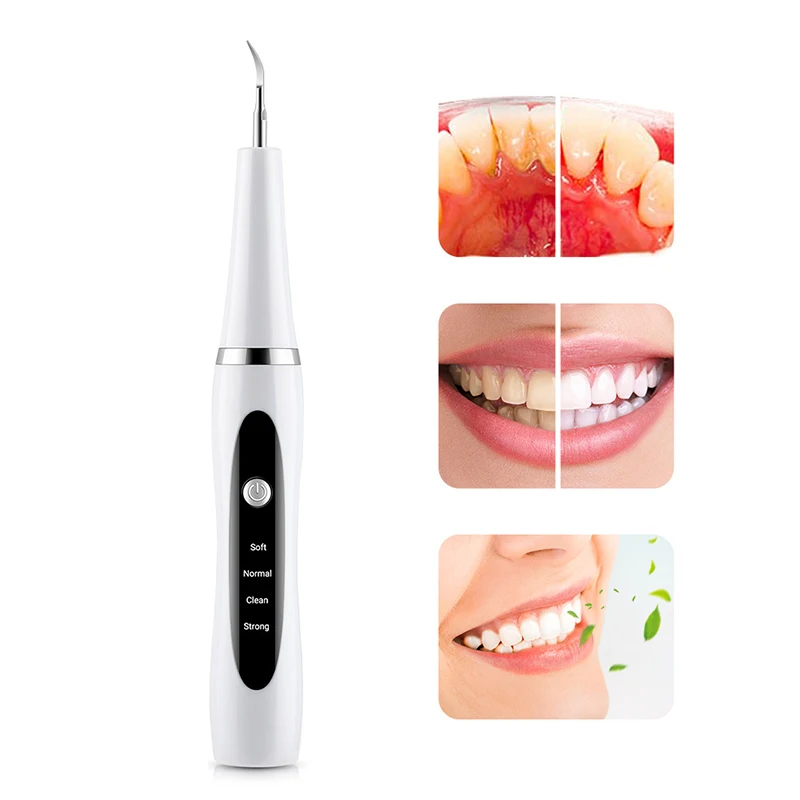 Ultrasonic Dental Scaler Irrigator Tartar Eliminator Teeth Whitening  Stain Plaque Remover Dental Stone Removal Teeth Cleaner