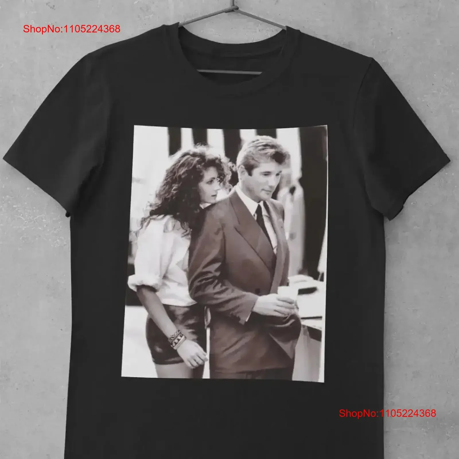 Vintage T Shirt Retro Julia Roberts fan art JerT Washed Stylish Stretched Breathable Comfortable Casual Soft homme vintage