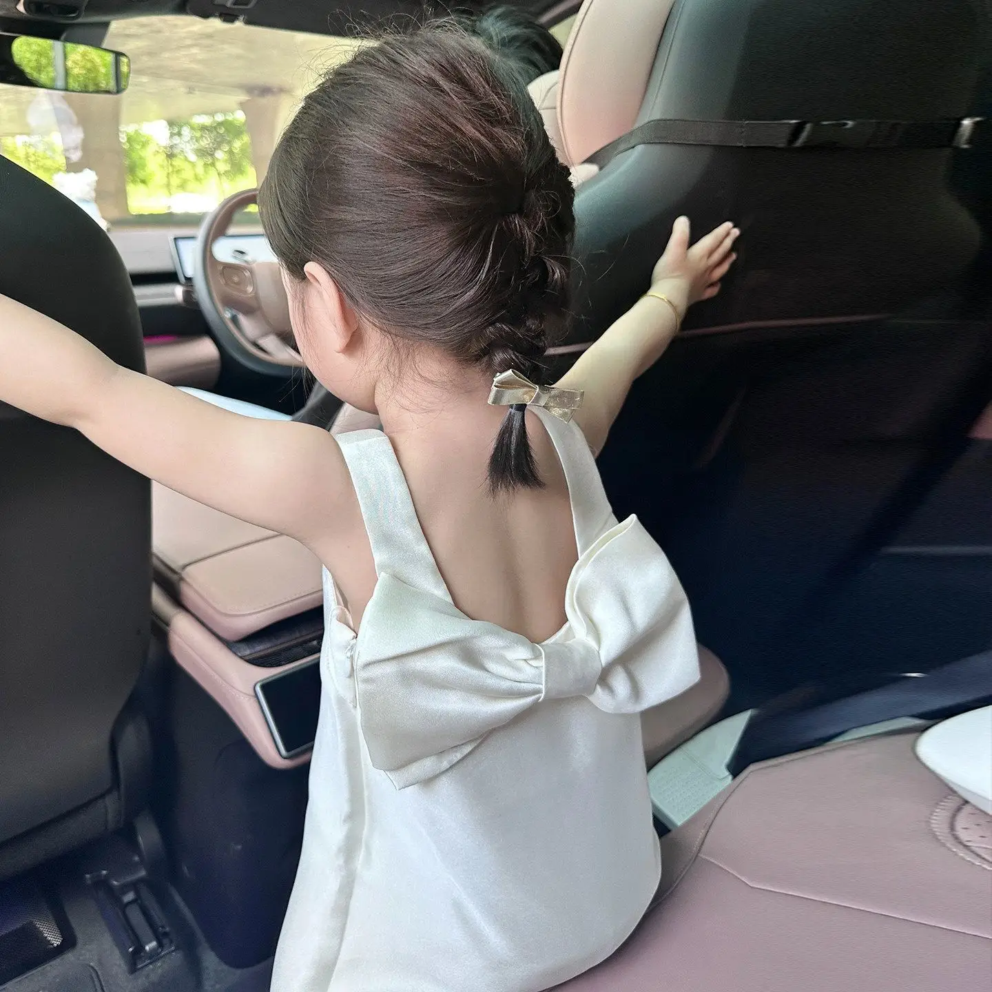 Girls Backless Dress 2026 Summer New Baby Birthday Dress Children High-end Butterfly Princess Vest Dress