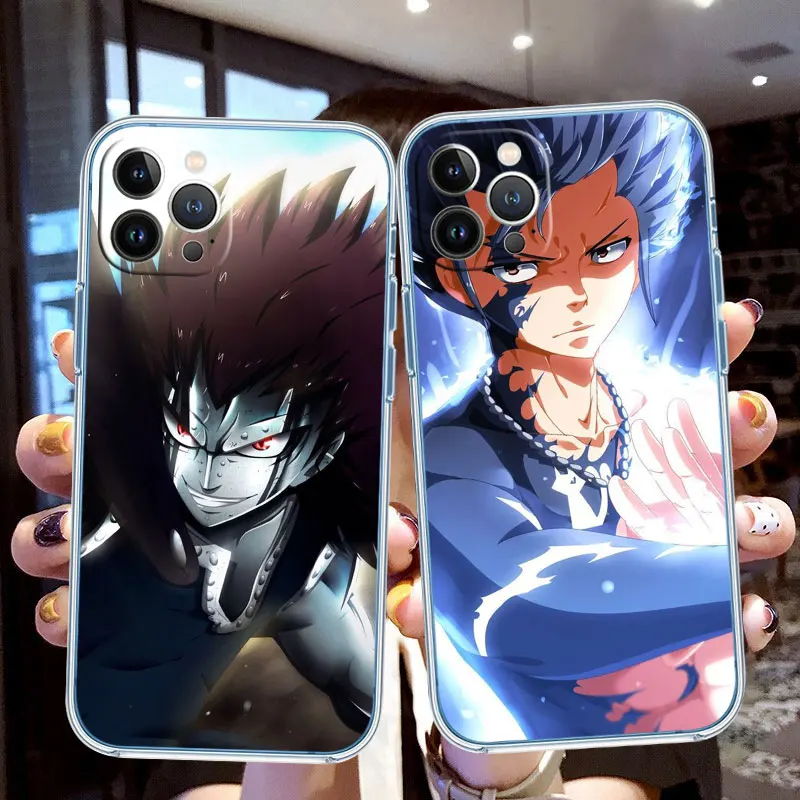 Fairy Tail Gajeel Case for Moto G72 G71 G24 G73 G31 G34 G32 E40 E30 E22I E22 E20 E13 E7 G04 G6 G7 Play Plus Power