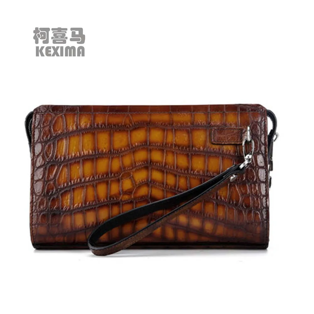 kexima new arrivla men clutch bag men wallet male clutch bag crocodile bag brush color bag