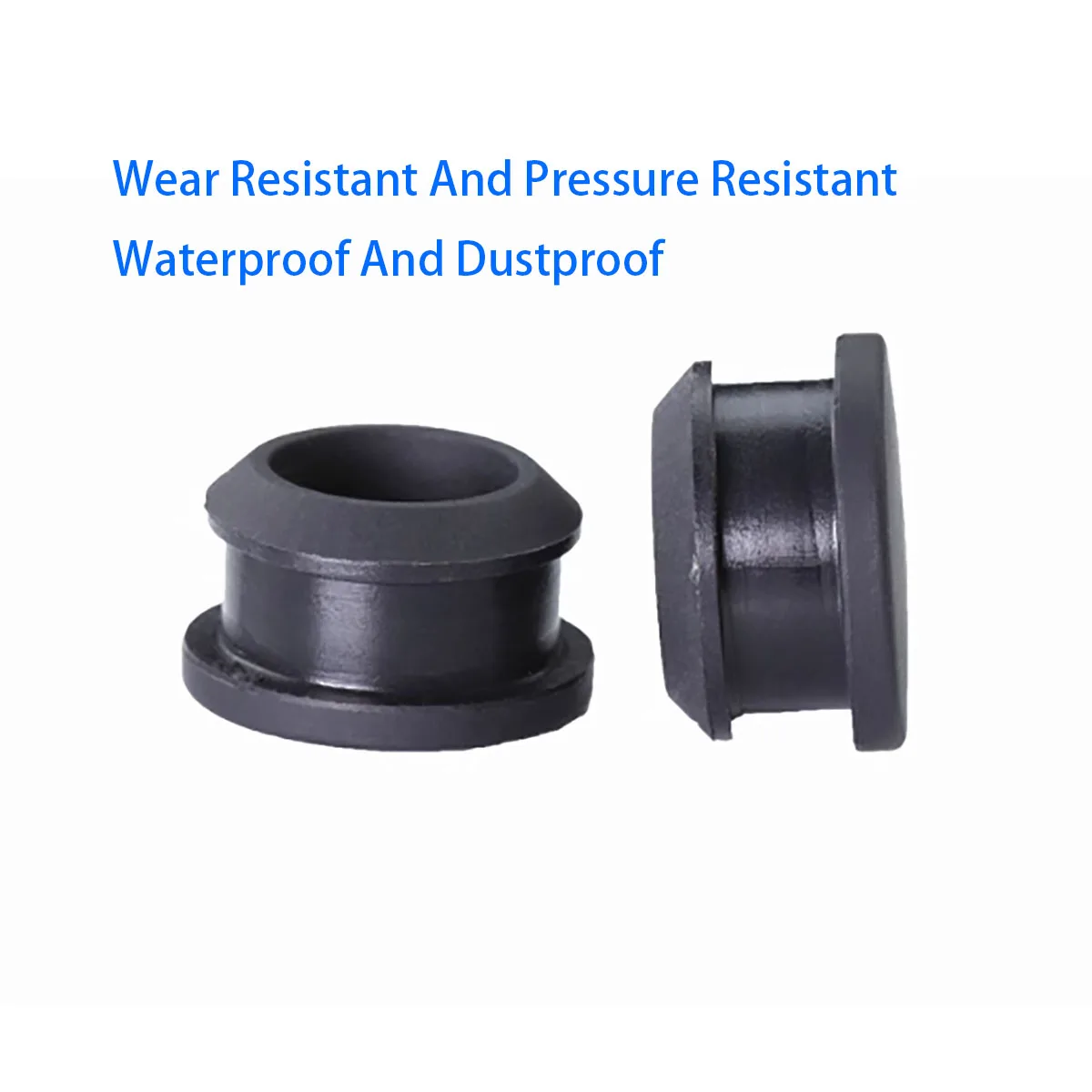 Black Solid Silicone Rubber Plug Cover Buckle Gasket End Plug 2.5/3/3.5/4/4.5/5/5.5/6-80.6mm