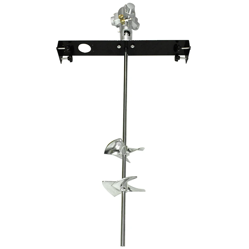 

50 Gallon Pneumatic Mixer, Horizontal Plate Ring Aluminum Alloy Dope Tank for Adhesive & Chemical Mixing