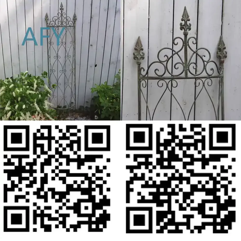 for Versatile Iron Garden Trellis and Fence for Climbing Plants Outdoor Metal Plant Support Decorative Garden Fence Wall