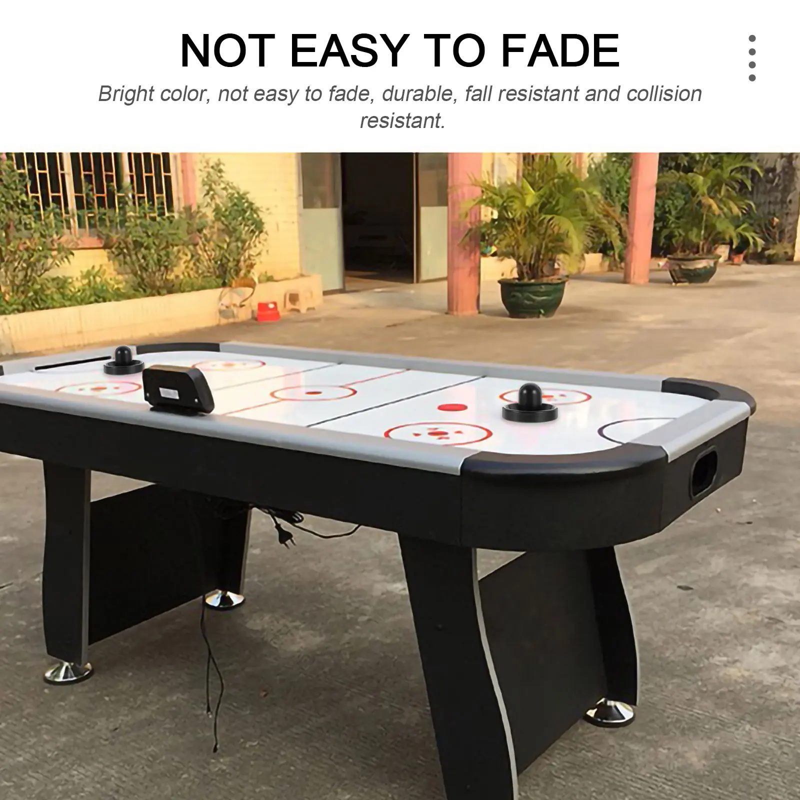 

2 Sets Ice Hockey Machine Accessories Air Pusher Game Parts Plastic Puck and Paddles Table Pucks