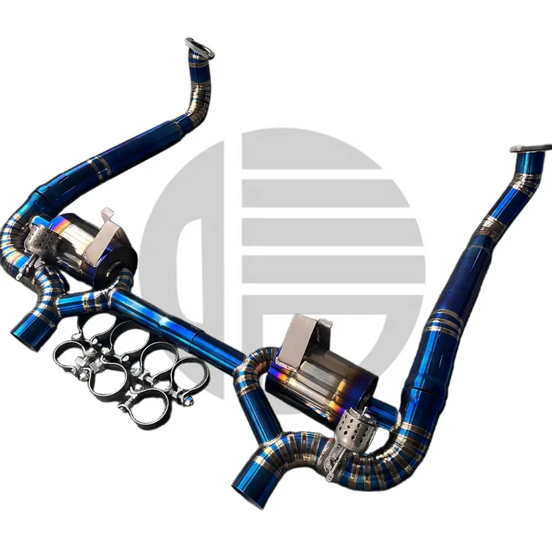 Factory Hot Selling Factory Customization Titanium Alloy Electronic Valve Exhaust Catback System for  718 and GT4 Boxster Cayman