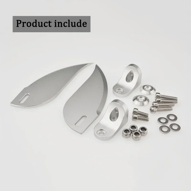 CNC Aluminium Turn Vinnen Hoge Precisie Verstelbare Turn Vinnen 95mm x 34mm Lengte voor 26cc ~ 30cc RC Boot O Tipe Schepen