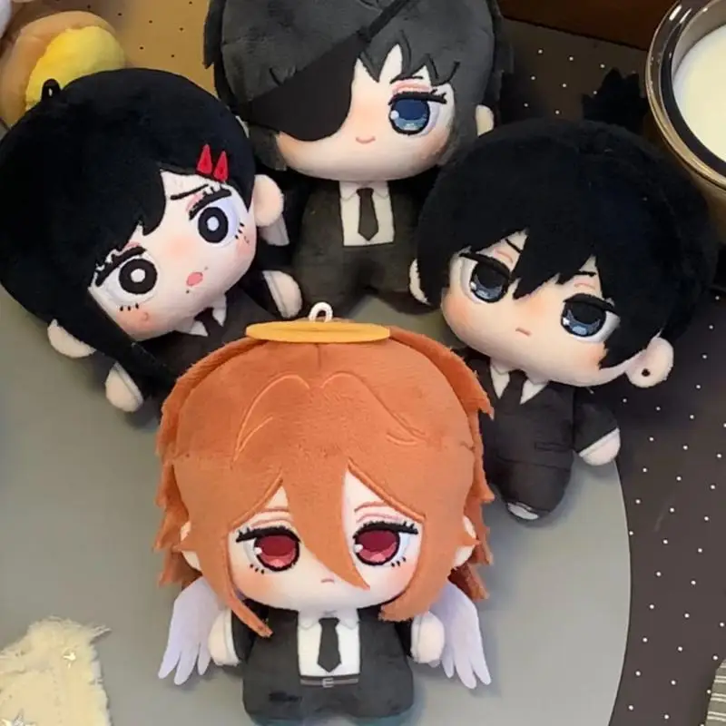 10Cm Chainsaw Man Cartoon Plush Toy Japanese Style Cute Aki Hayakawa Stuffed Doll Creativity Anime Peripherals Decoration Gift